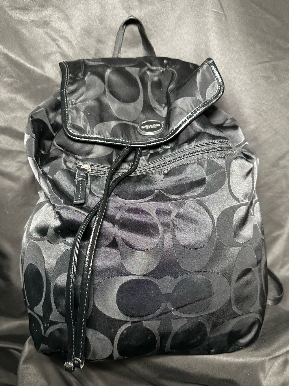 “COACH” BLACK BACKPACK - GUC (Good Used Condition)!